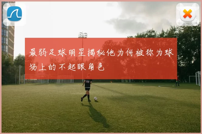 最弱足球明星揭秘他为何被称为球场上的不起眼角色